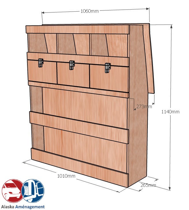Meuble latéral Droite KRD102-N - vue 3
