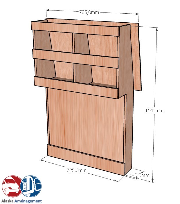 Meuble latéral Droite KRD-DC-N - vue 3
