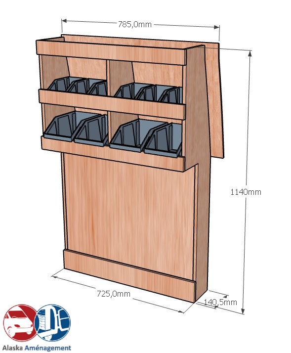 Meuble latéral Droite KRD-DC101-N - vue 3