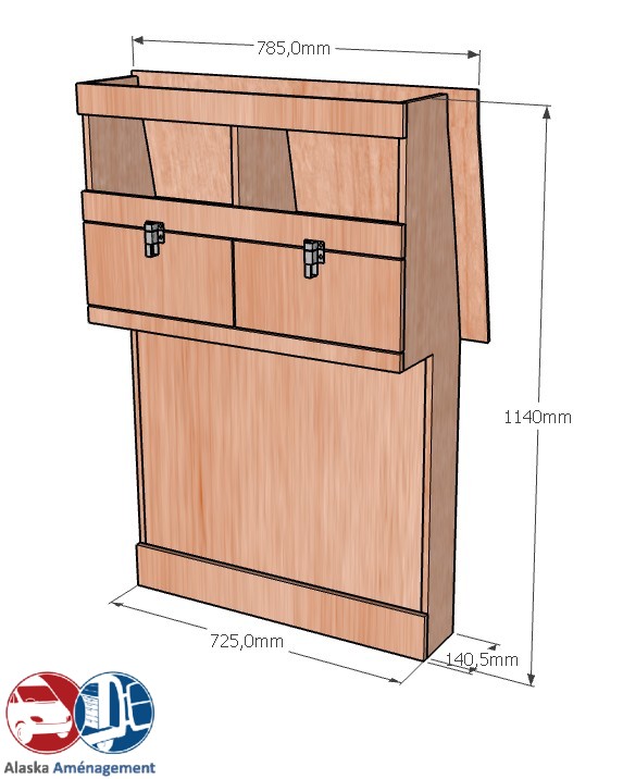 Meuble latéral Droite KRD-DC102-N - vue 3