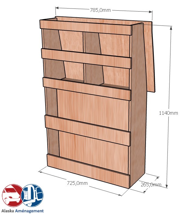 Meuble latéral Droite KRD-N - vue 3