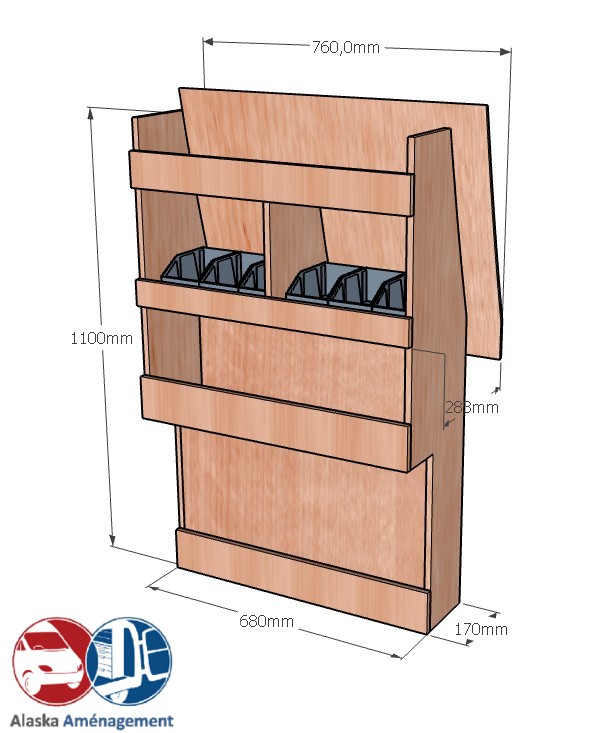 Meuble latéral Droite KRD-DC101-N - vue 3