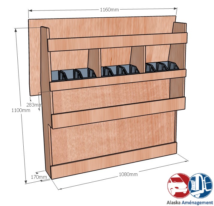 Meuble latéral Gauche KRG-DC001-N - vue 3