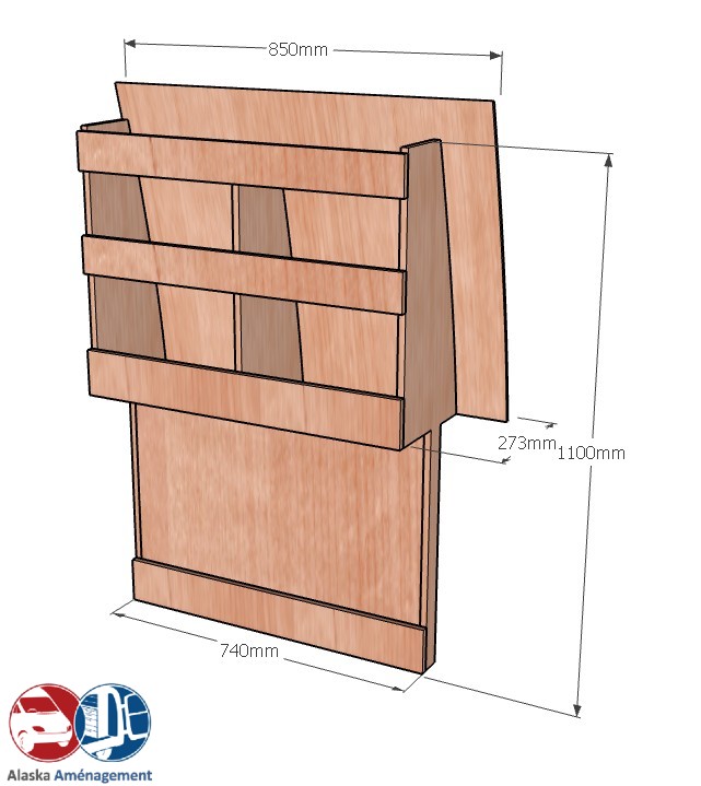 Meuble latéral Droite KRD-DC-N - vue 3