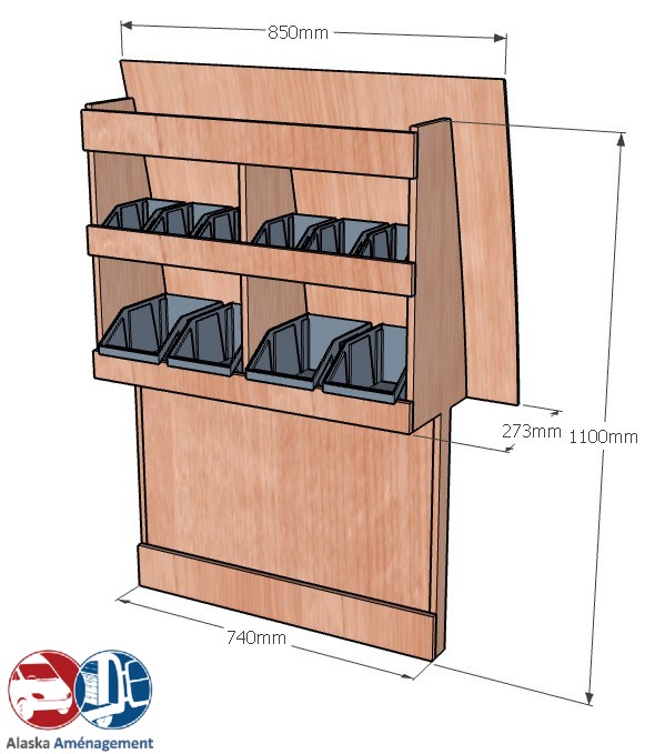 Meuble latéral Droite KRD-DC101-N - vue 3