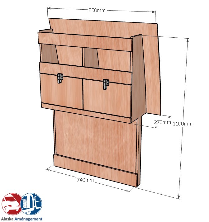 Meuble latéral Droite KRD-DC102-N - vue 3
