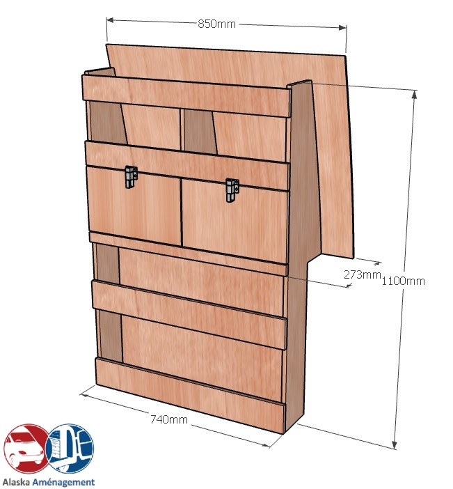 Meuble latéral Droite KRD102-N - vue 3