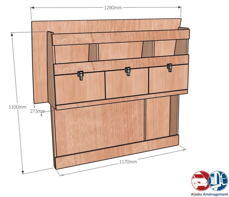 Meuble latéral Gauche KRG-DC002-N - vue 3
