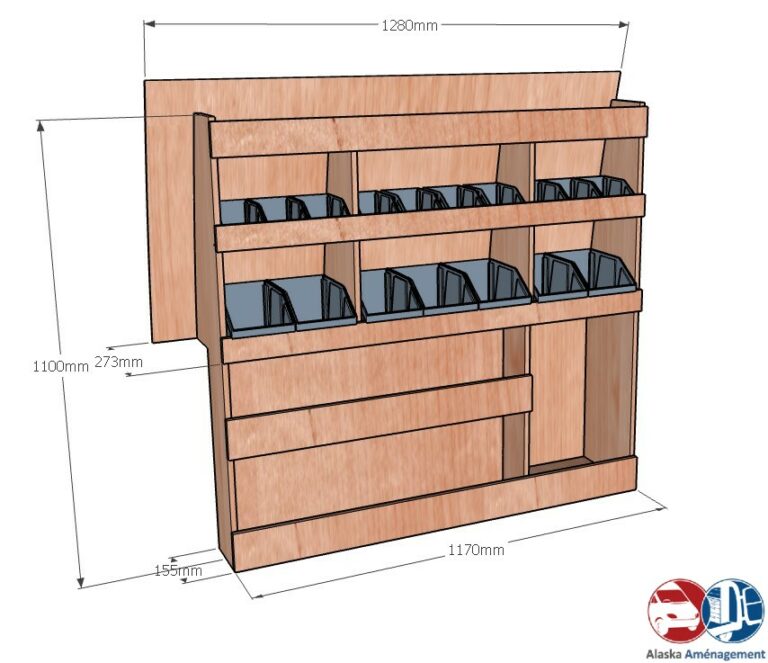 Meuble latéral Gauche KRG001-N - vue 3