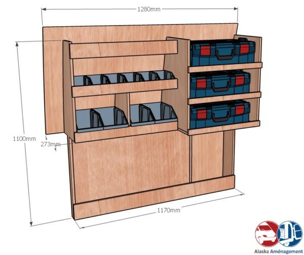Kangoo II L1 KRMG DC001 COTES - Aménagement Utilitaire Île-de-France & Livraison