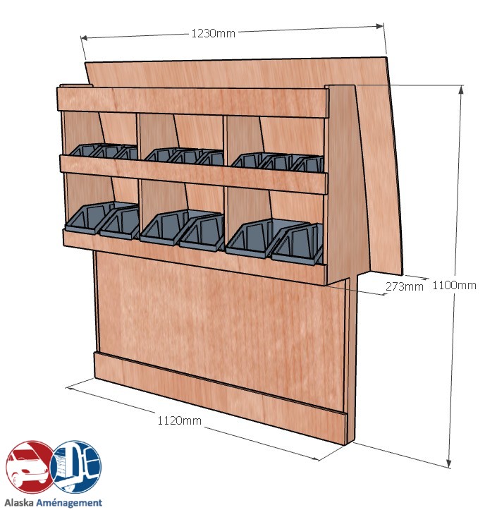 Meuble latéral Droite KRD-DC101-N - vue 3