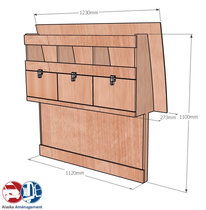 Meuble latéral Droite KRD-DC102-N - vue 3