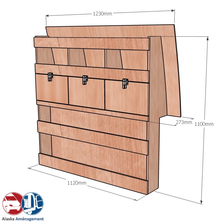 Meuble latéral Droite KRD102-N - vue 3