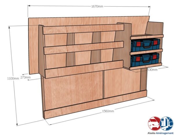 Kangoo II L2 KRMG DC COTES - Aménagement Utilitaire Île-de-France & Livraison