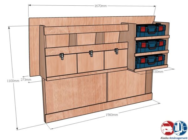 Kangoo II L2 KRMG DC002 COTES - Aménagement Utilitaire Île-de-France & Livraison