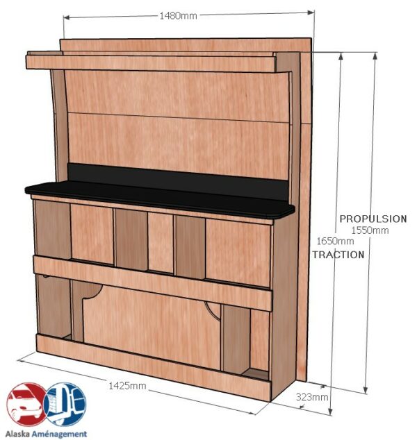 Transit 2T L2H2 – ETAD104 COTES - Aménagement Utilitaire Île-de-France & Livraison