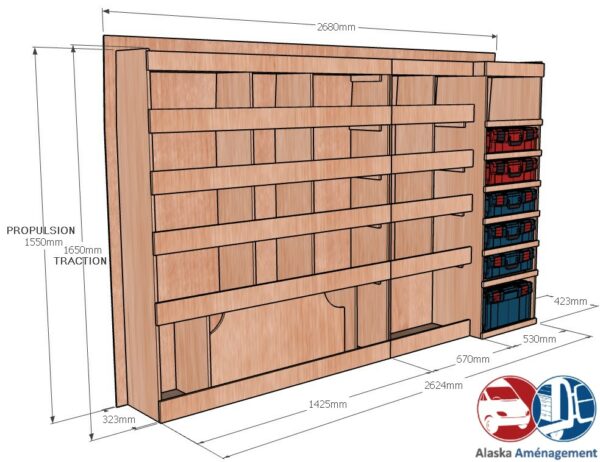 Transit 2T L2H2 – KRMG COTES - Aménagement Utilitaire Île-de-France & Livraison