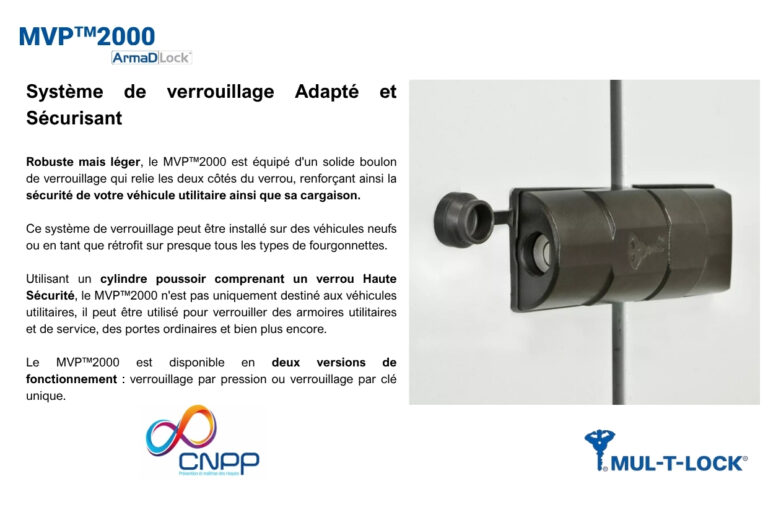 MVP 2000 (ARMADLOCK) MUL-T-LOCK - vue 2