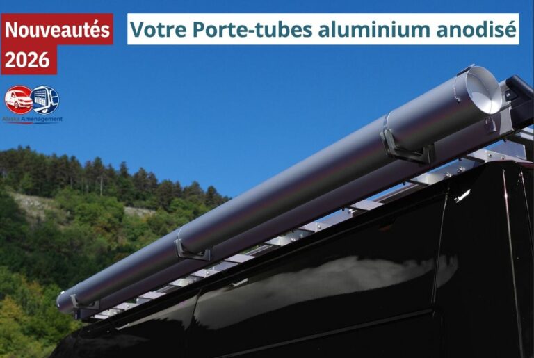 Porte-tubes aluminium anodisé - vue 2