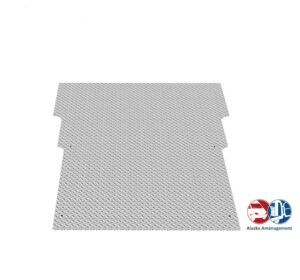 Plancher en tôle Aluminium damier